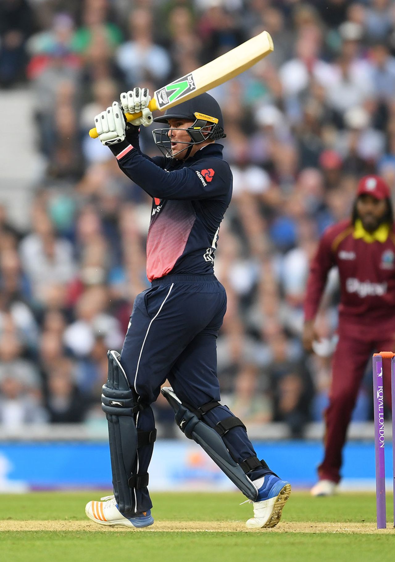 Jason Roy took his chance at the top of the order, England v West Indies, 4th ODI, The Oval, September 27, 2017