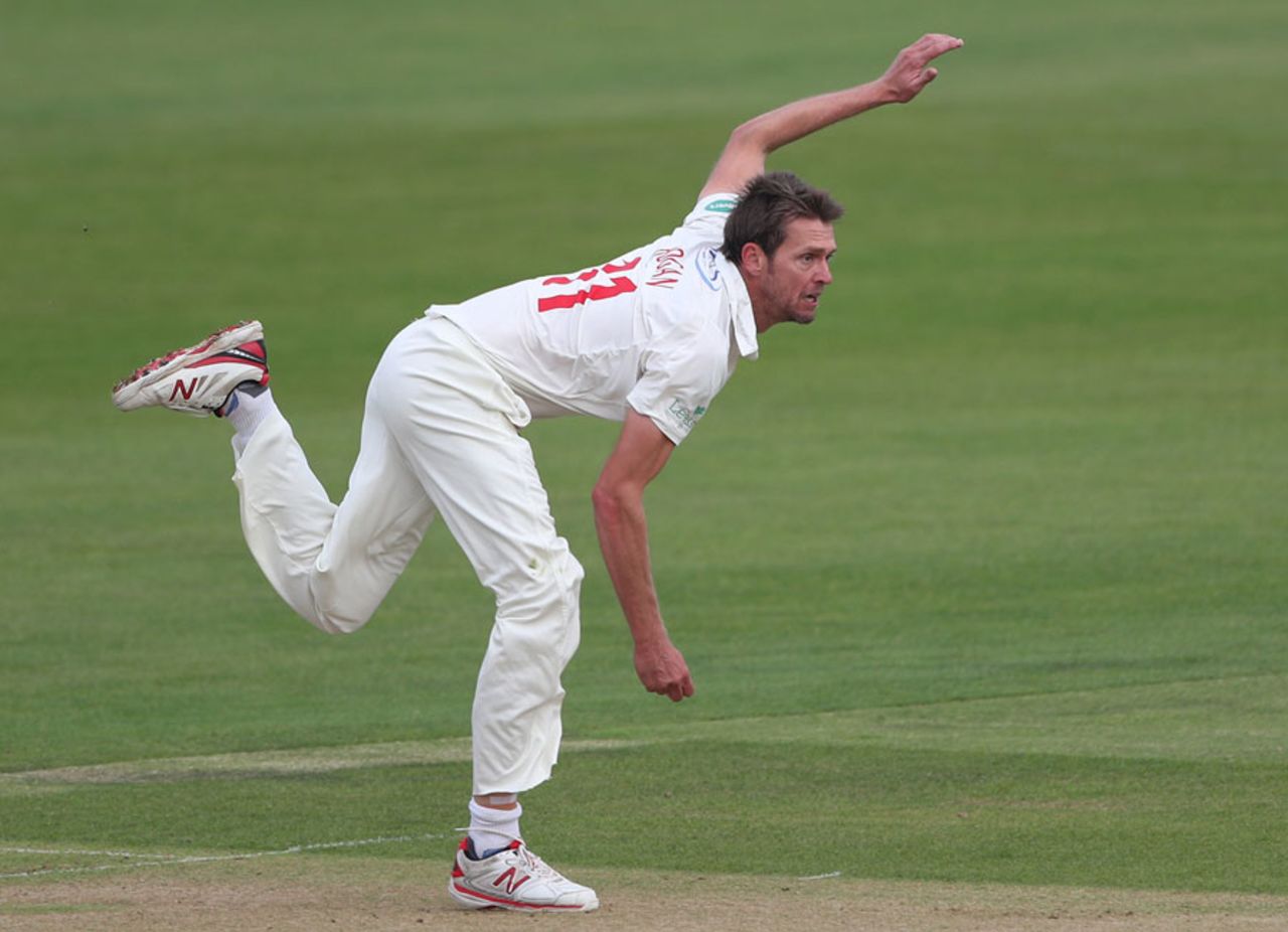 Michael Hogan claimed a four-wicket haul, Kent v Glamorgan, Specsavers Championship, Division Two, Canterbury, September 25, 2017