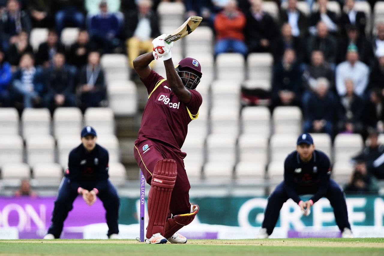 Chris Gayle launched a cascade of sixes, England v West Indies, 5th ODI, Ageas Bowl, September 29, 2017