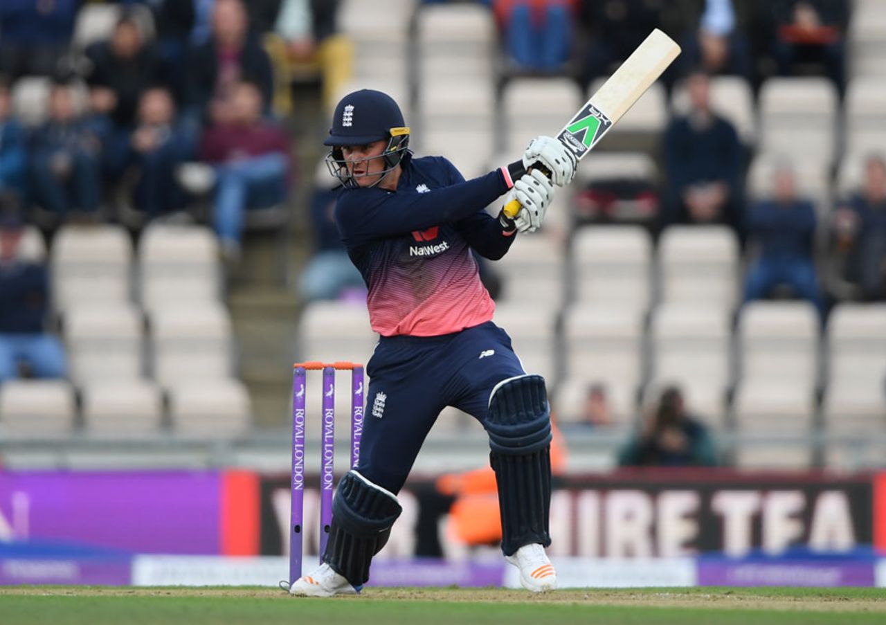 Jason Roy helped get the chase off to a good start, England v West Indies, 5th ODI, Ageas Bowl, September 29, 2017
