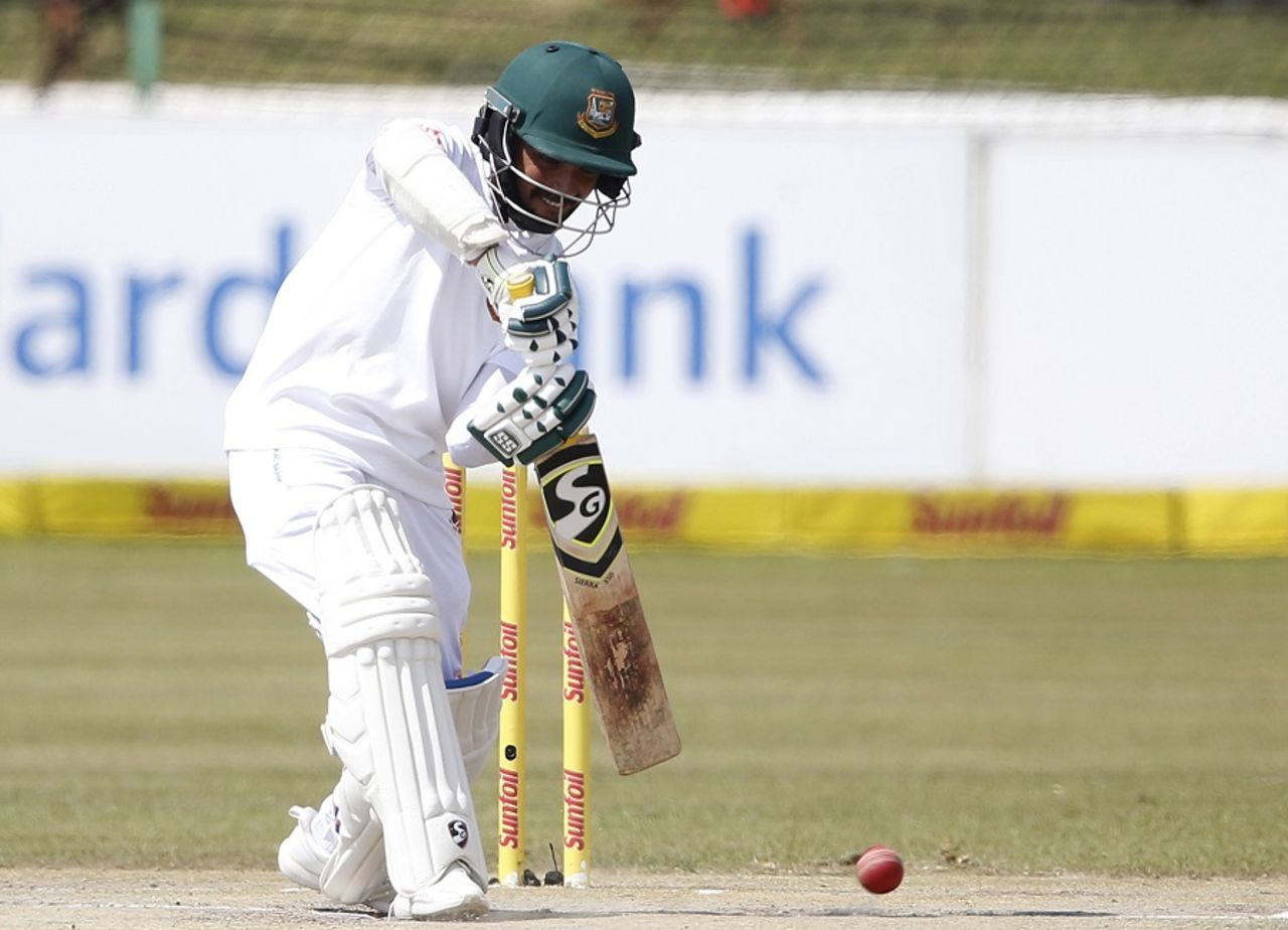 Mominul Haque employed caution in bringing up his 12th Test half-century, South Africa v Bangladesh, 1st Test, Potchefstroom, 3rd day, September 30, 2017