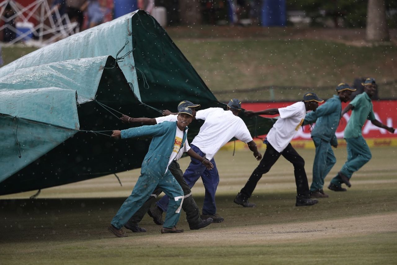Rain interrupted South Africa's charge, South Africa v Bangladesh, 1st Test, Potchefstroom, 4th day, October 1, 2017