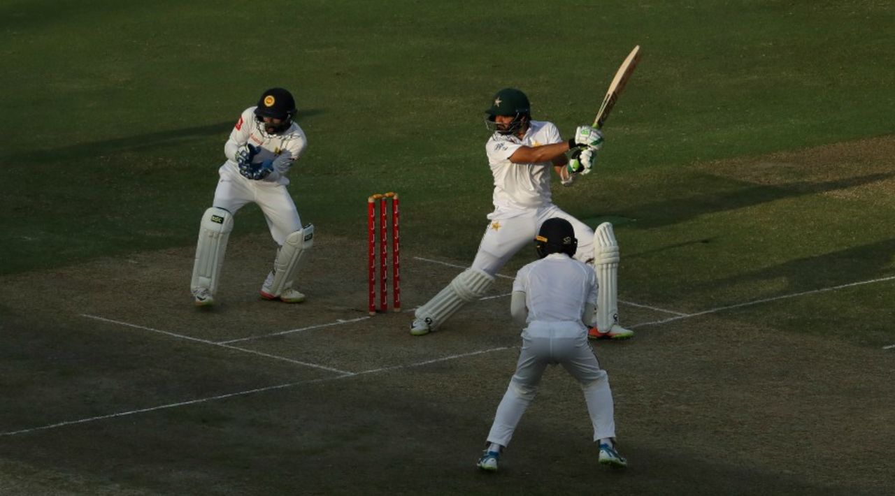 Azhar Ali made a fine fifty, Pakistan v Sri Lanka, 2nd Test, Dubai, 3rd day, October 8, 2017