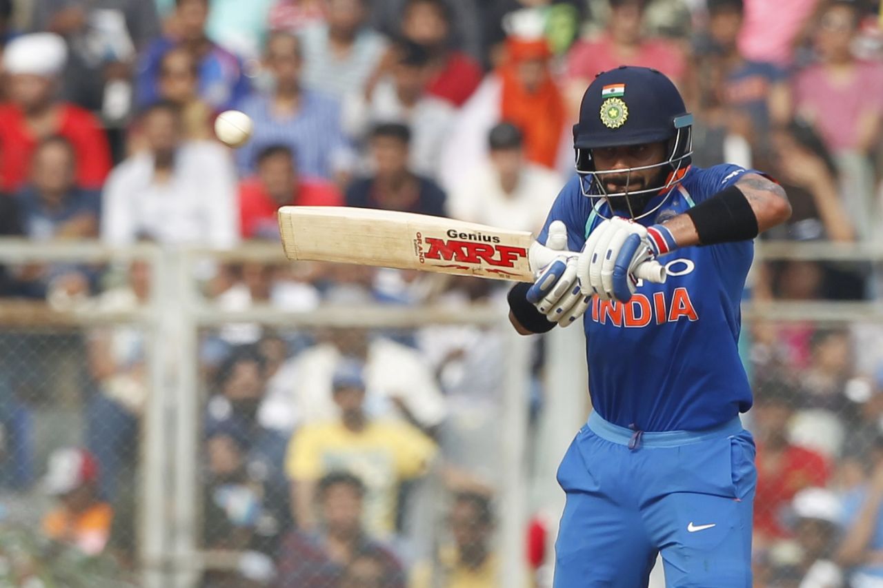 Virat Kohli was excellent in negating tough batting conditions, India v New Zealand, 1st ODI, Mumbai, October 22, 2017