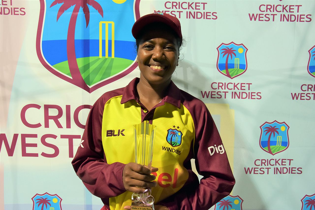 Afy Fletcher was the Player of the Match, West Indies Women v Sri Lanka Women, 2nd T20I, Antigua, October 21, 2017