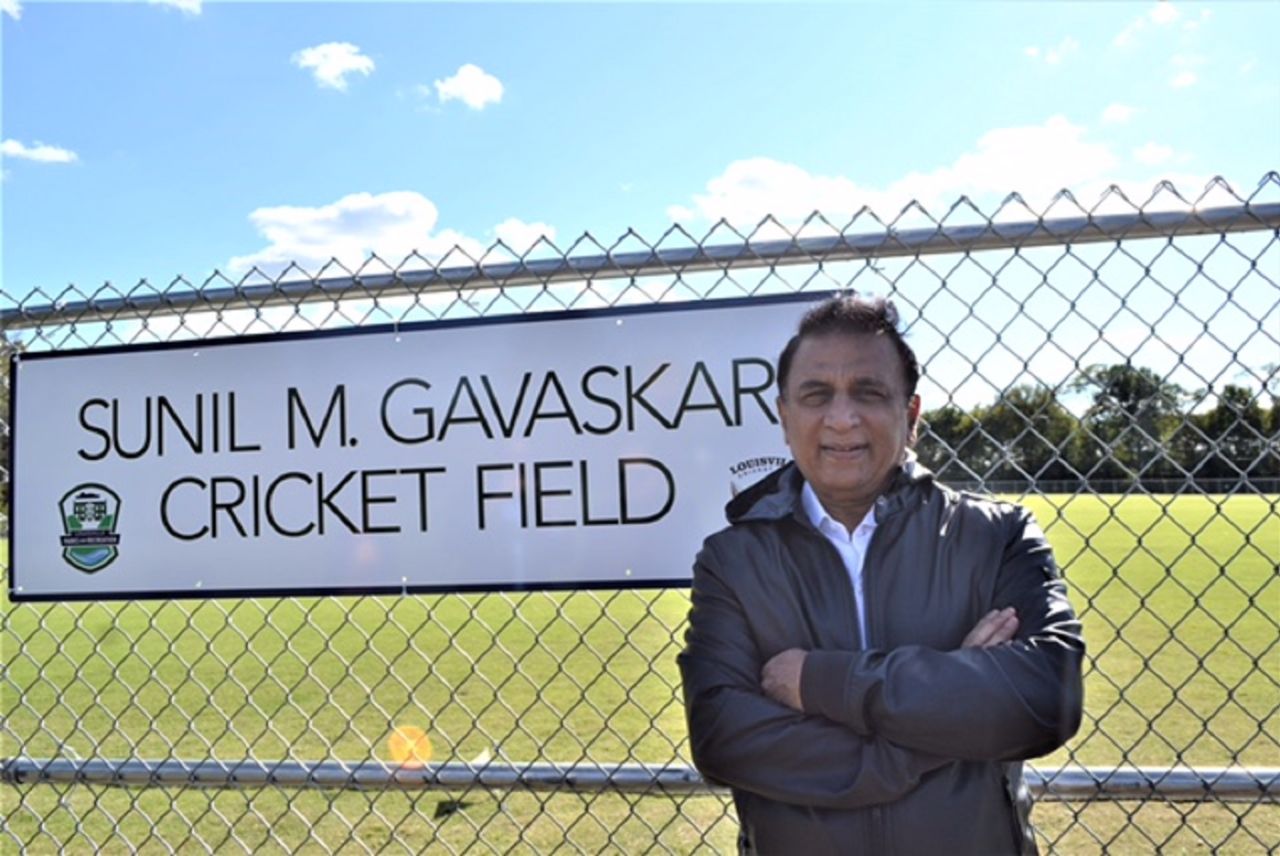 Sunil Gavaskar inaugurated a ground named after him in Louisville. Kentucky, Loiusville, October 25, 2017