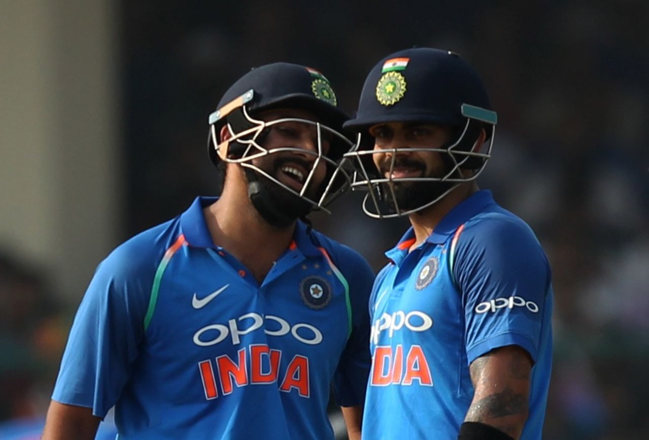 Rohit Sharma and Virat Kohli had a lot of fun in the middle, India v New Zealand, 3rd ODI, Kanpur, October 29, 2017