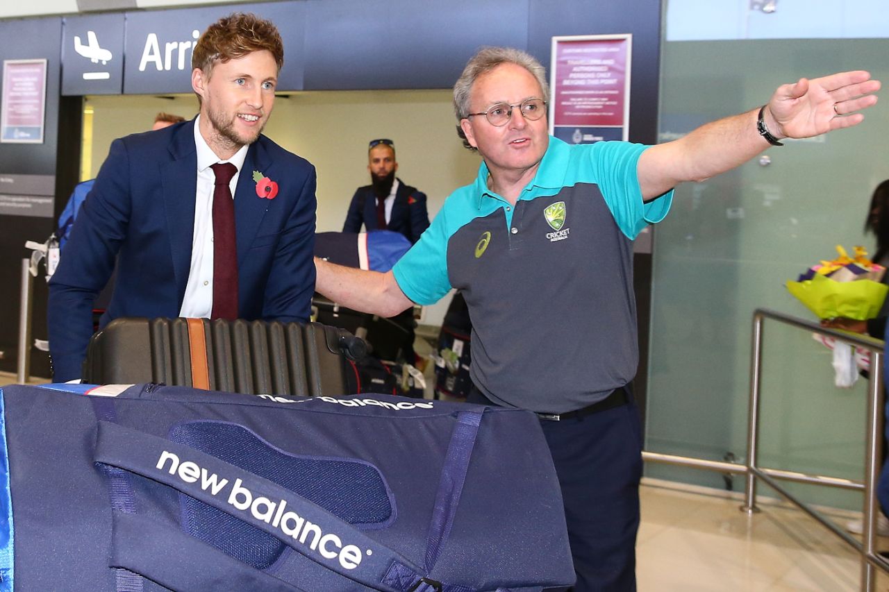'The bar's this way, mate' - Cricket Australia roll out the welcome for Joe Root, Perth, October 29, 2017