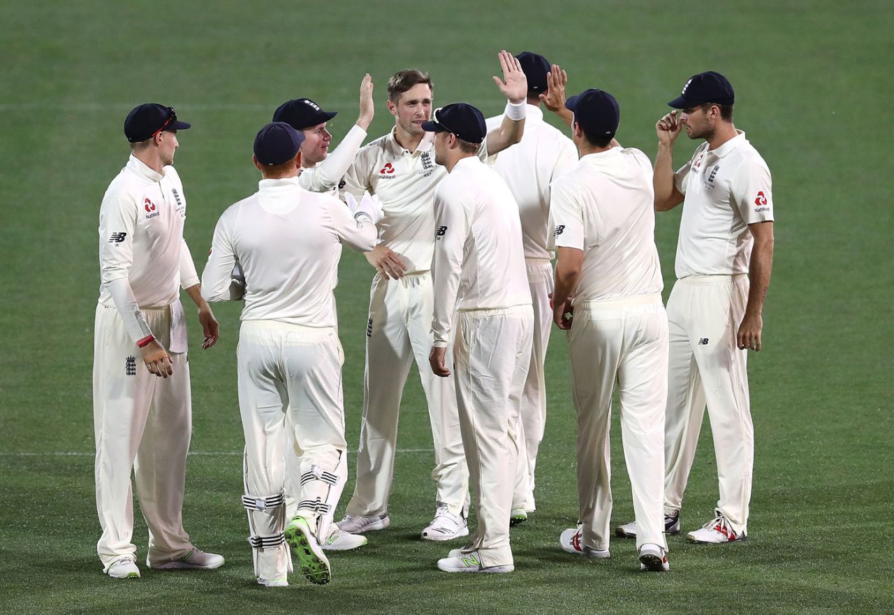 Chris Woakes was immediately among the wickets, Cricket Australia XI v England, The Ashes 2017-18, tour match, 3rd day, Adelaide, November 10, 2017