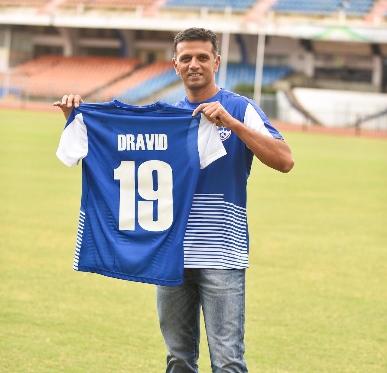 Rahul Dravid became the ambassador of Bengaluru FC, Bengaluru, November 14, 2017