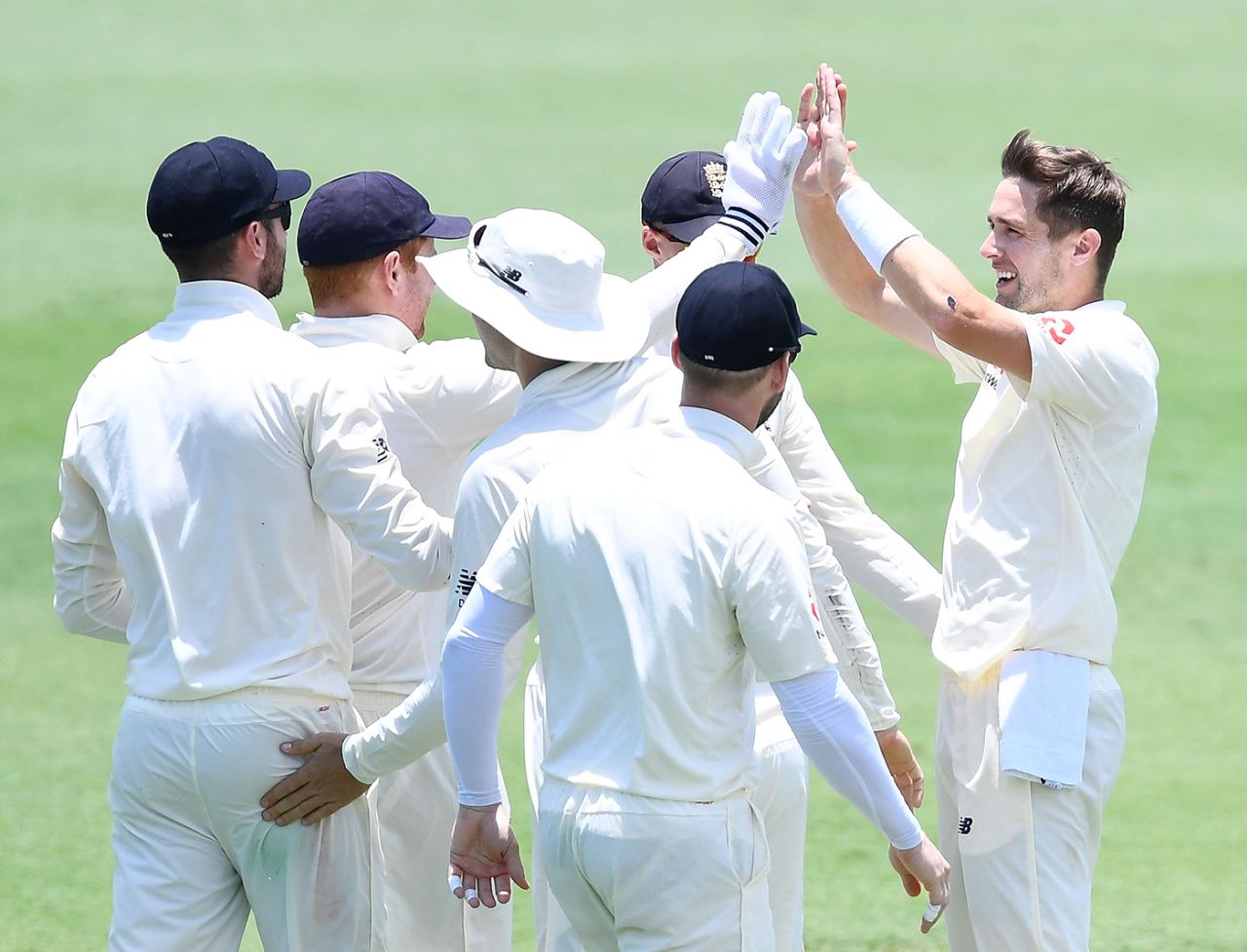 Chris Woakes broke through CA XI's top order with quick wickets, Cricket Australia XI v England, The Ashes 2017-18, tour match, 1st day, Townsville, November 15, 2017