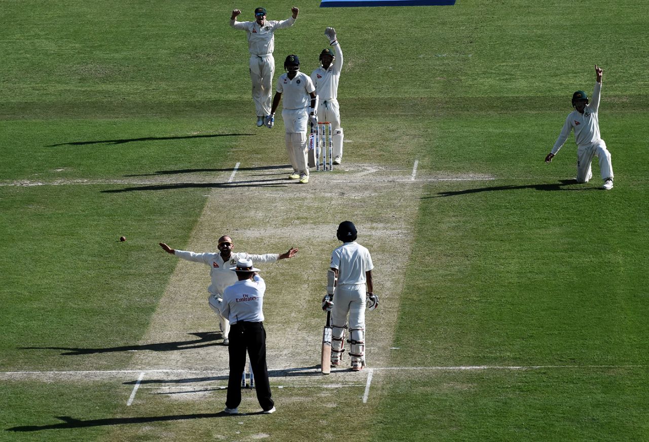 Nathan Lyon gets R Ashwin, India v Australia, 4th Test, Dharamsala, 2nd day, March 26, 2017