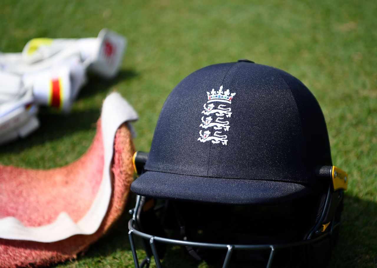 An England helmet shines in the sun, Cricket Australia XI v England XI, Tour match, Townsville, 4th day, November 18, 2017