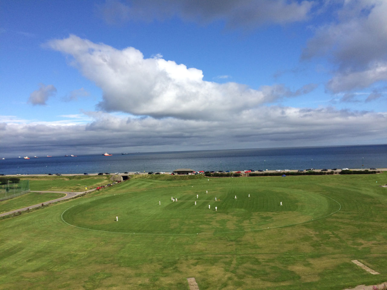 <b>Saqib Sattar</b>: A view from a distance of a cricket ground near the beach in Aberdeen 