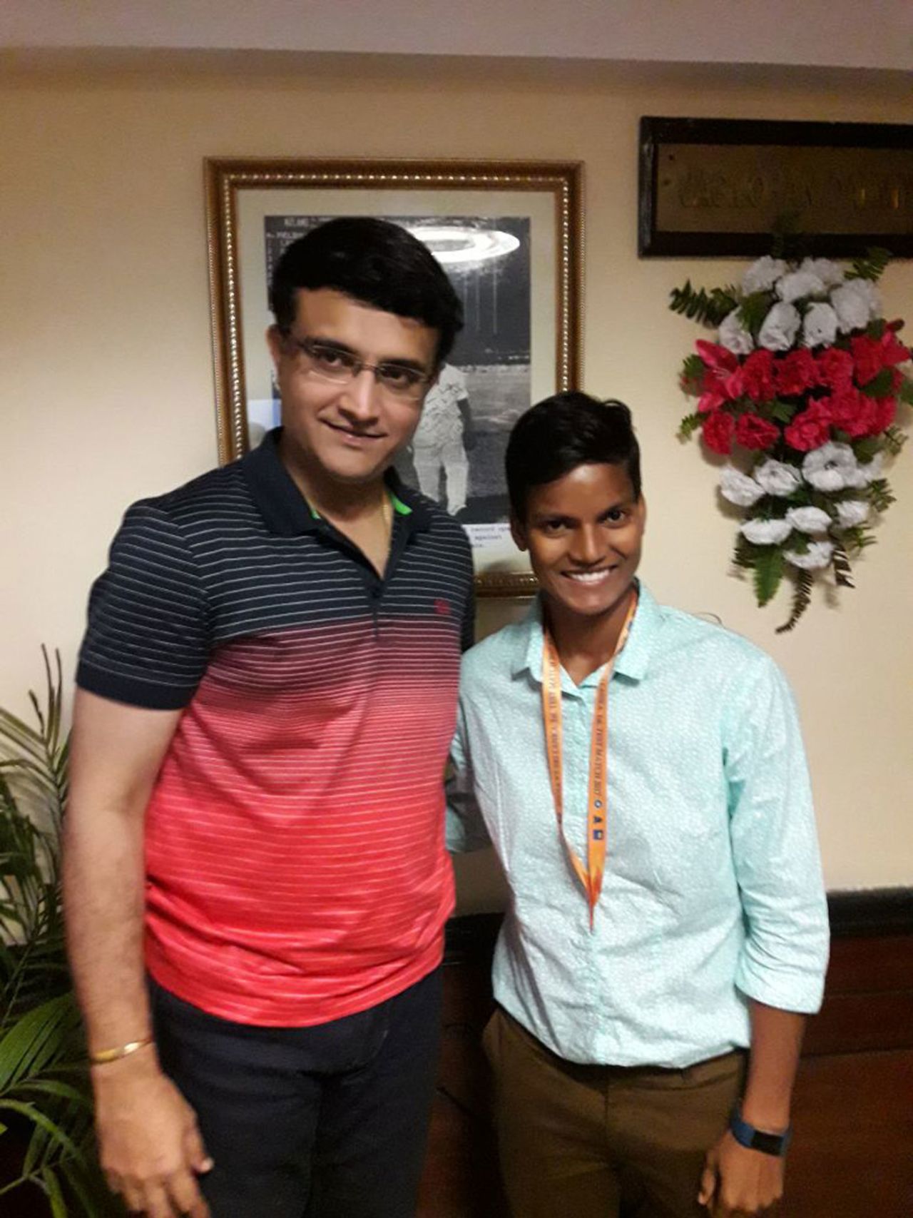 Sourav Ganguly welcomes Deepti Sharma to the Bengal women's side after her transfer in the domestic circuit, November 19, 2017