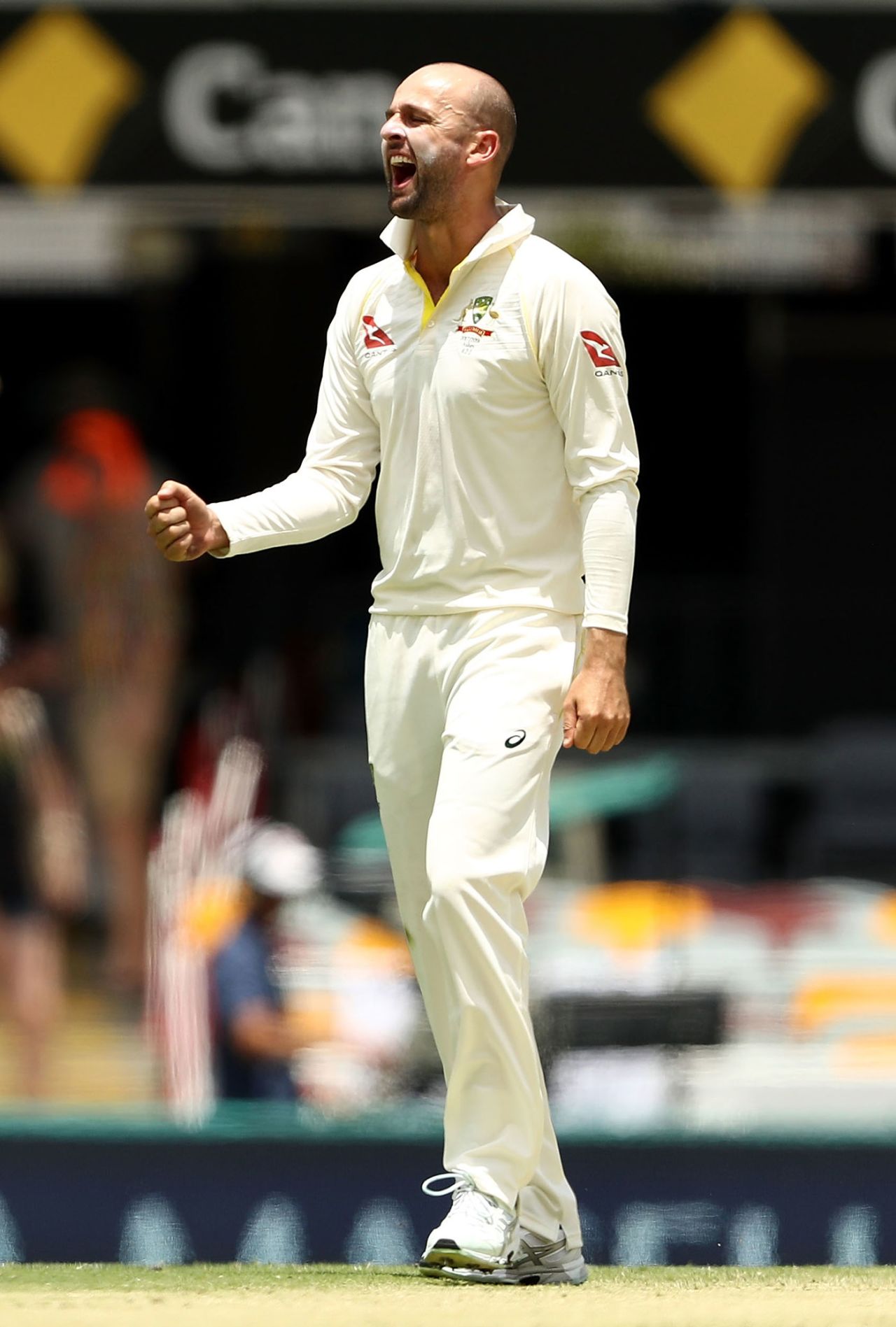 Nathan Lyon earned reward for his impressive display, Australia v England, 1st Test, Brisbane, 2nd day, November 24, 2017