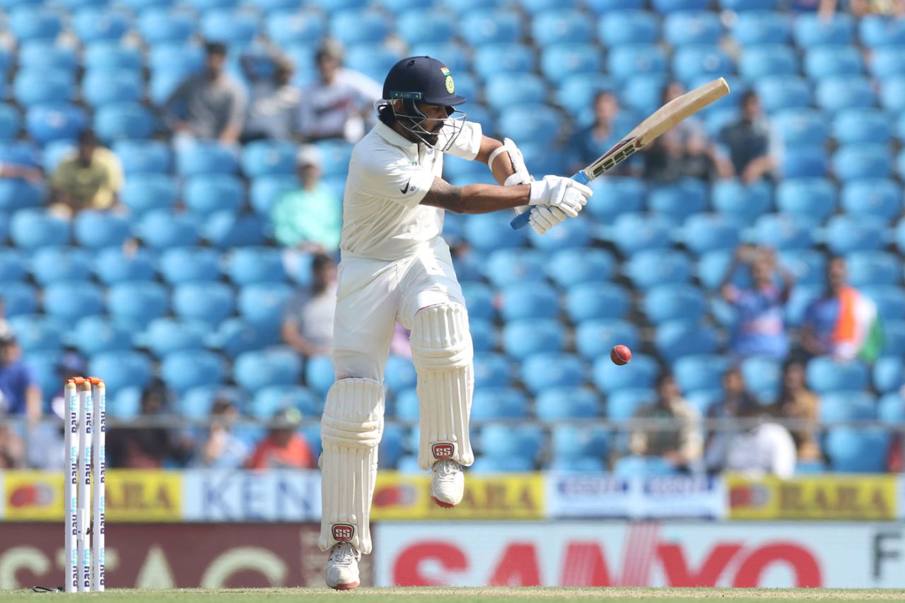 M Vijay clips one off his hips, India v Sri Lanka, 2nd Test, Nagpur, 2nd day, November 24, 2017
