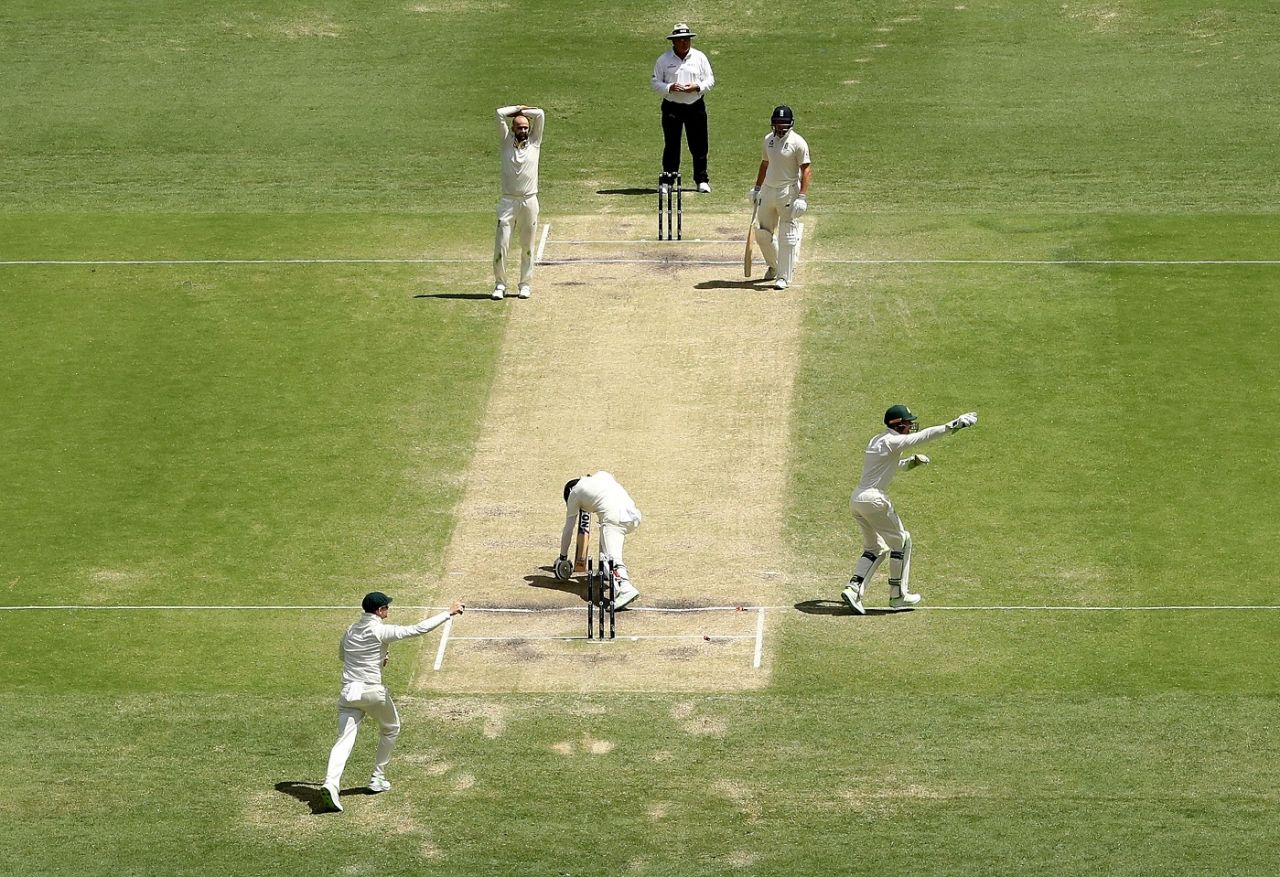 Tim Paine makes an appeal for Moeen Ali's stumping, Australia v England, 1st Test, Brisbane, 4th day, November 26, 2017