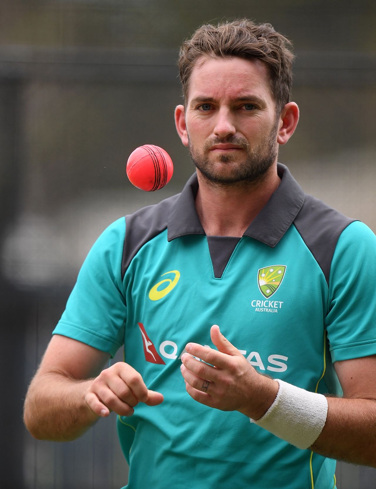 Chadd Sayers prepares to bowl during a training session, The Ashes 2017-18, Adelaide, November 30, 2017