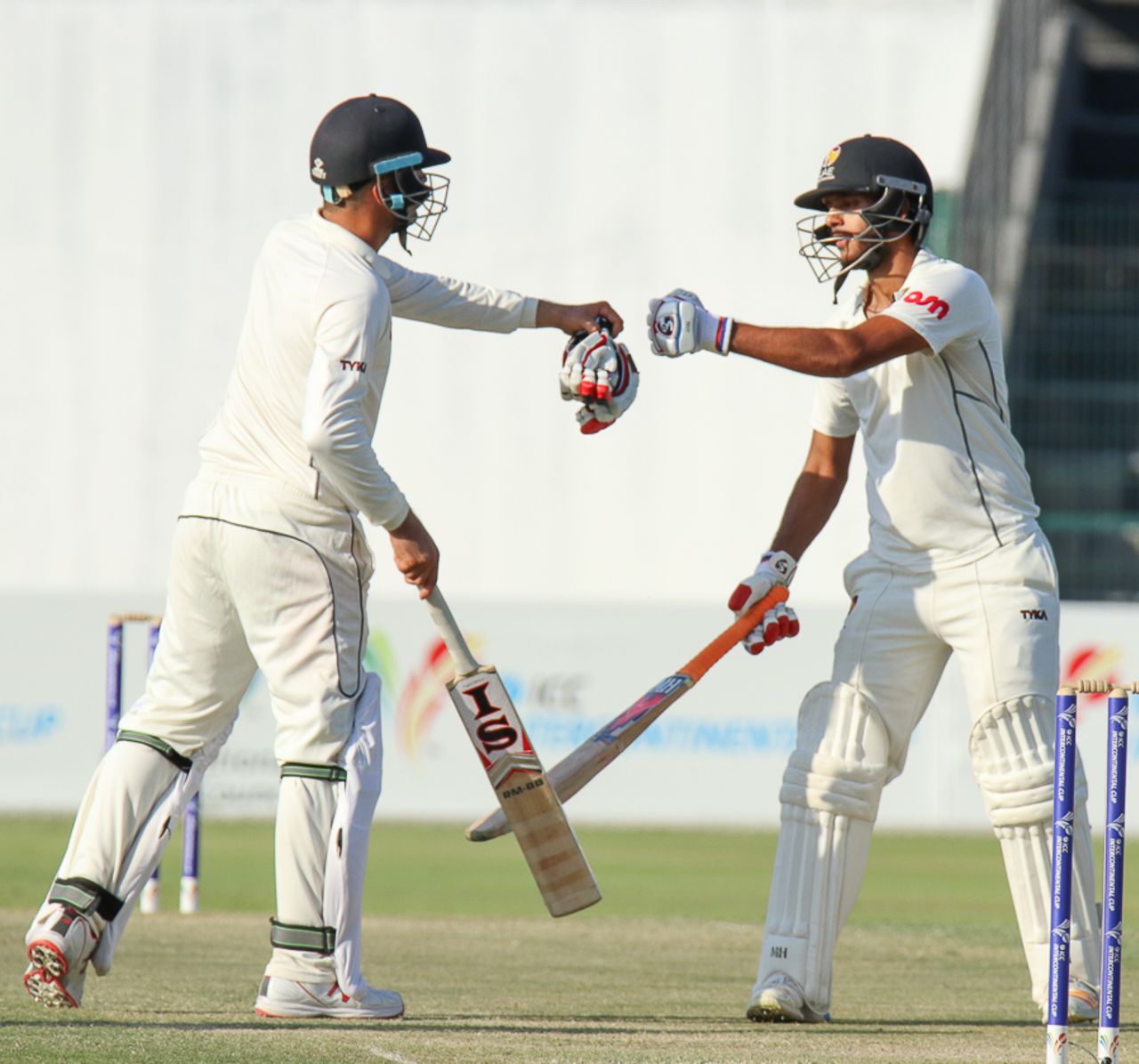 Rohan Mustafa and Chirag Suri shared a 146-run opening stand, UAE v Afghanistan, 2015-17 Intercontinental Cup, 3rd day, Abu Dhabi, December 1, 2017
