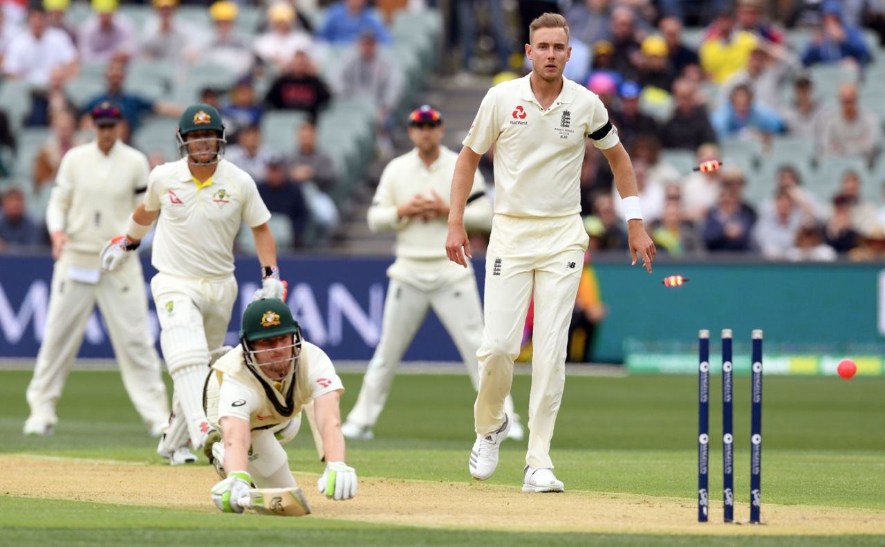 Cameron Bancroft was run out early in the second session, Australia v England, 2nd Test, The Ashes 2017-18, 1st day, Adelaide, December 2, 2017