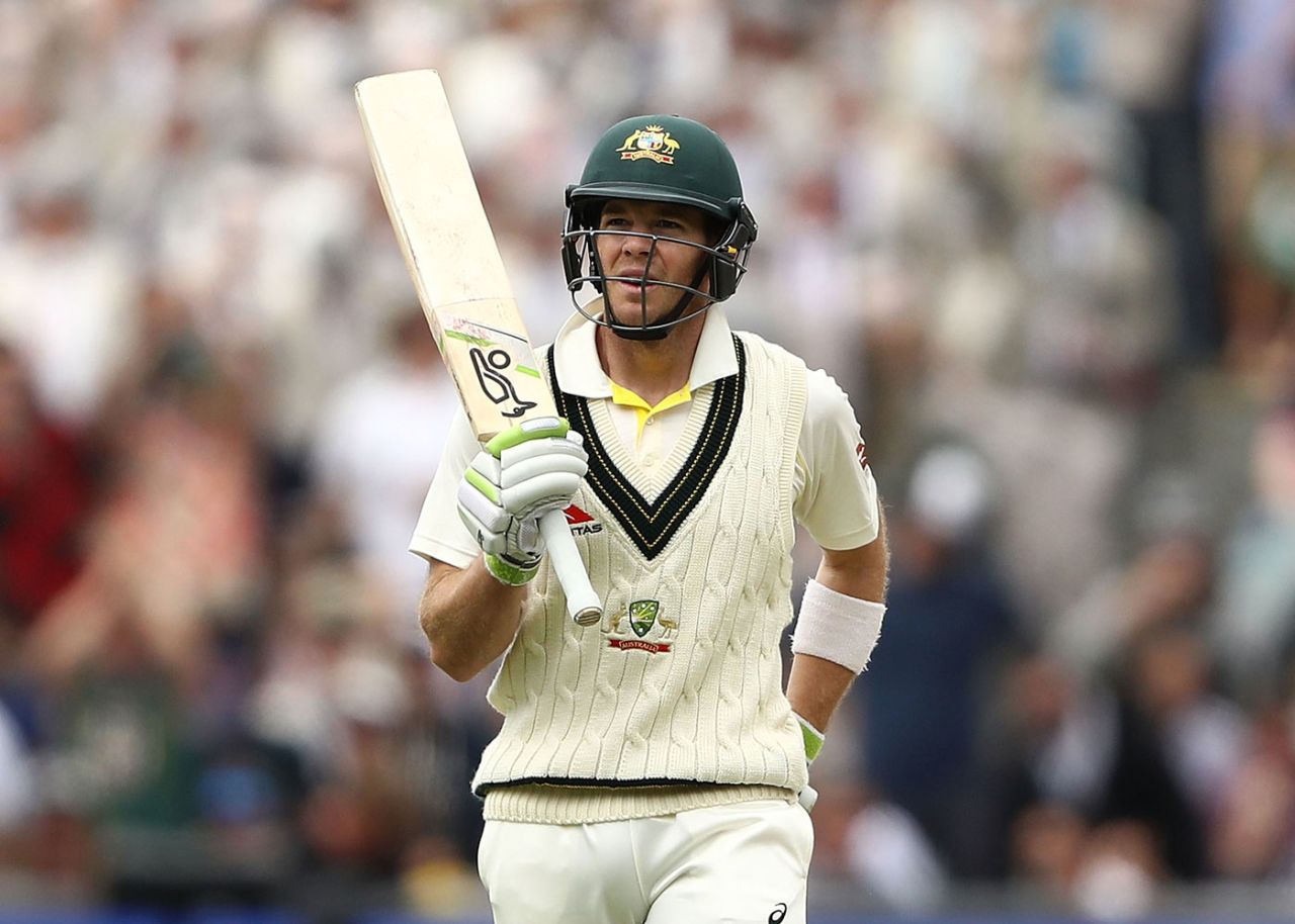 Tim Paine made his third Test fifty, Australia v England, 2nd Test, The Ashes 2017-18, 2nd day, Adelaide, December 3, 2017