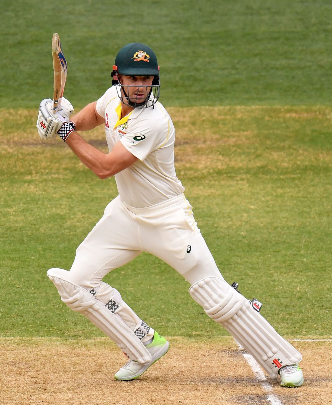 Shaun Marsh fought his way through to tea, Australia v England, 2nd Test, The Ashes 2017-18, 2nd day, Adelaide, December 3, 2017