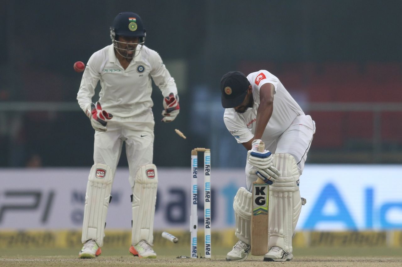 Suranga Lakmal did not lost long as nightwatchman, India v Sri Lanka, 3rd Test, Delhi, 4th day, December 5, 2017