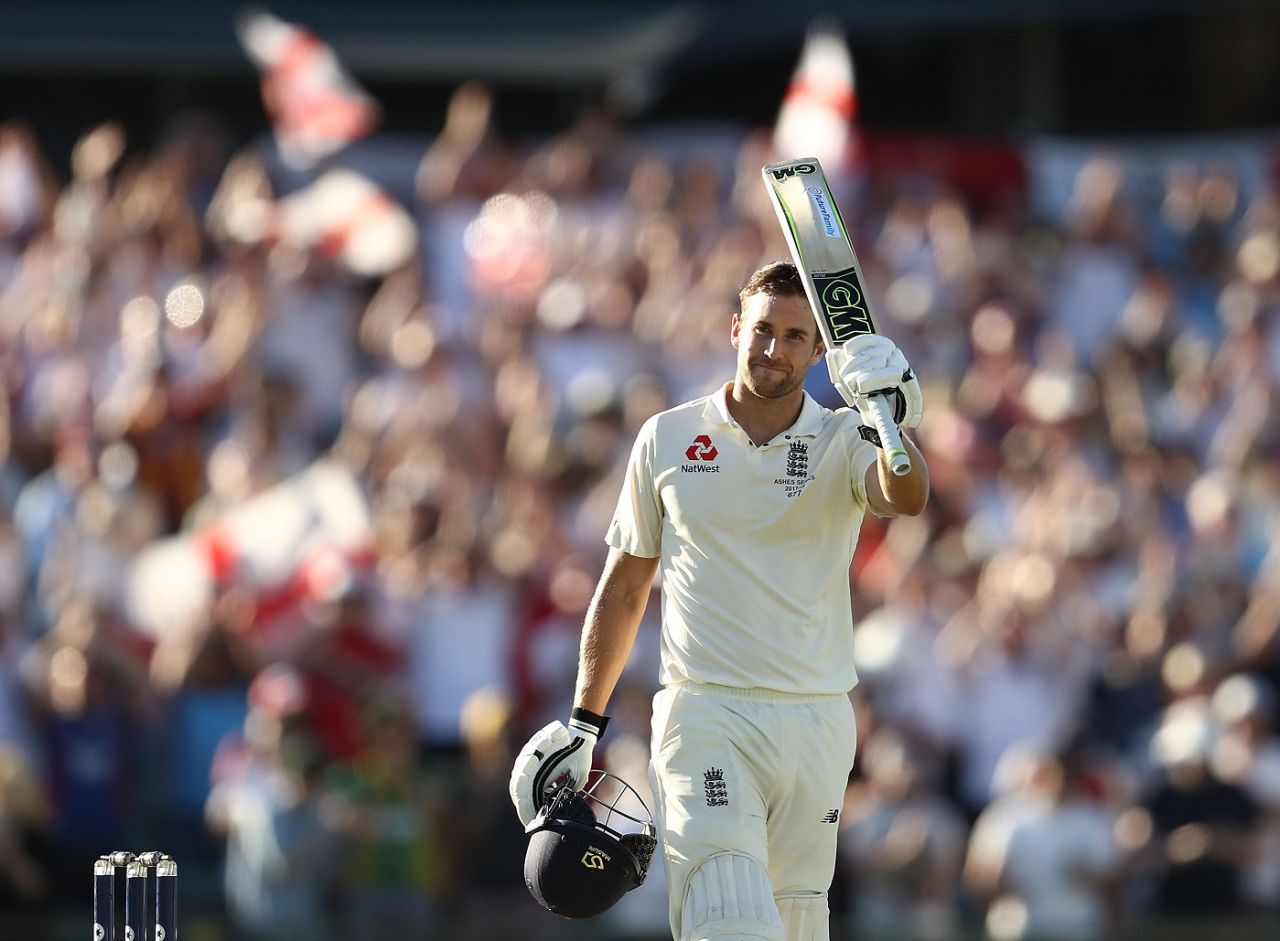 Dawid Malan takes in his maiden Test hundred, Australia v England,  3rd Test, Perth, 1st day, December 14, 2017