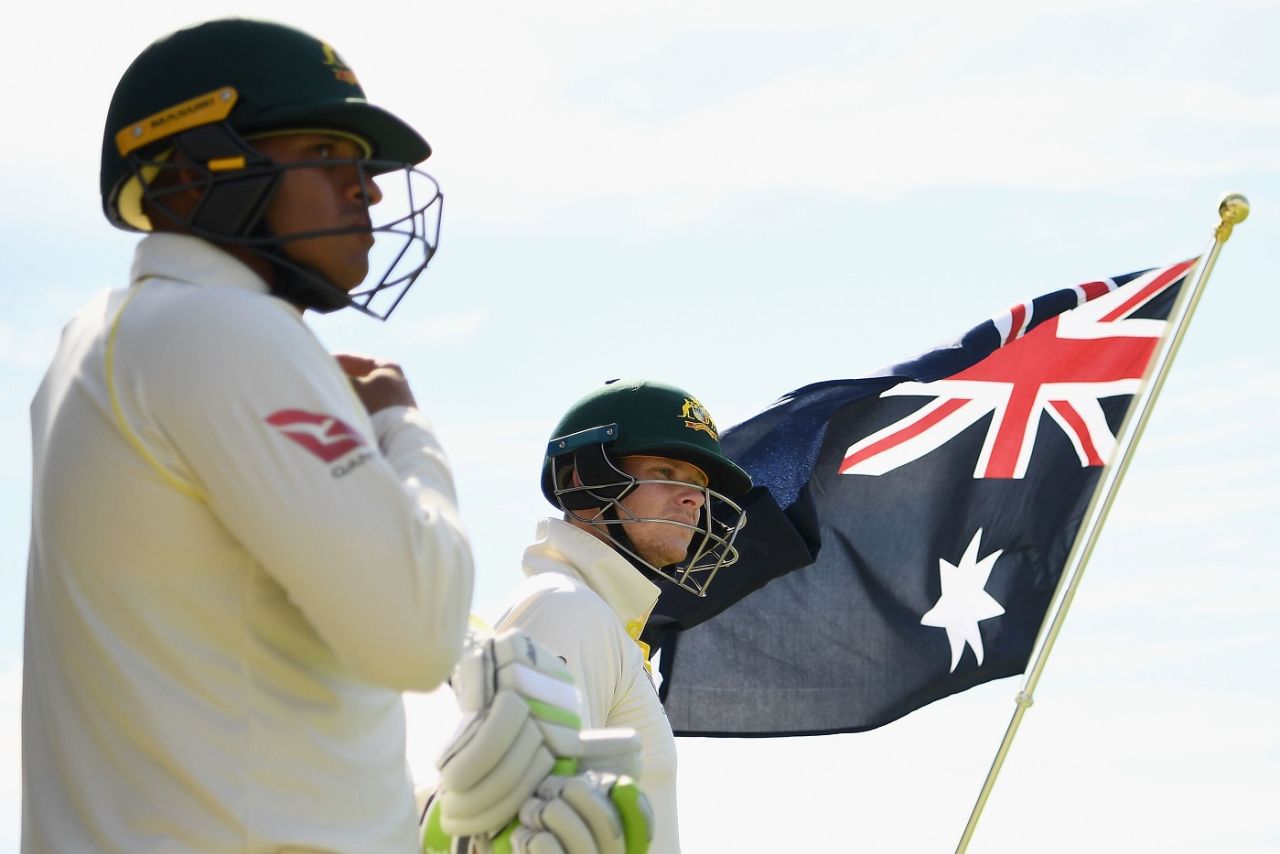 Usman Khawaja and Steven Smith led Australia's progress, Australia v England,  3rd Test, Perth, 2nd day, December 15, 2017