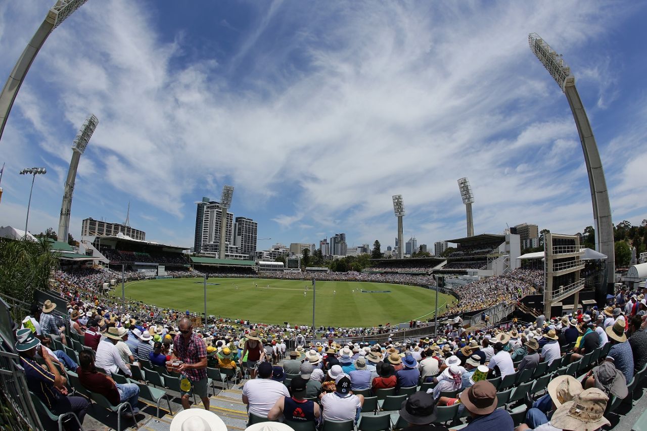A general view of the WACA, Australia v England, 3rd Test, Perth, 2nd day, December 15, 2017