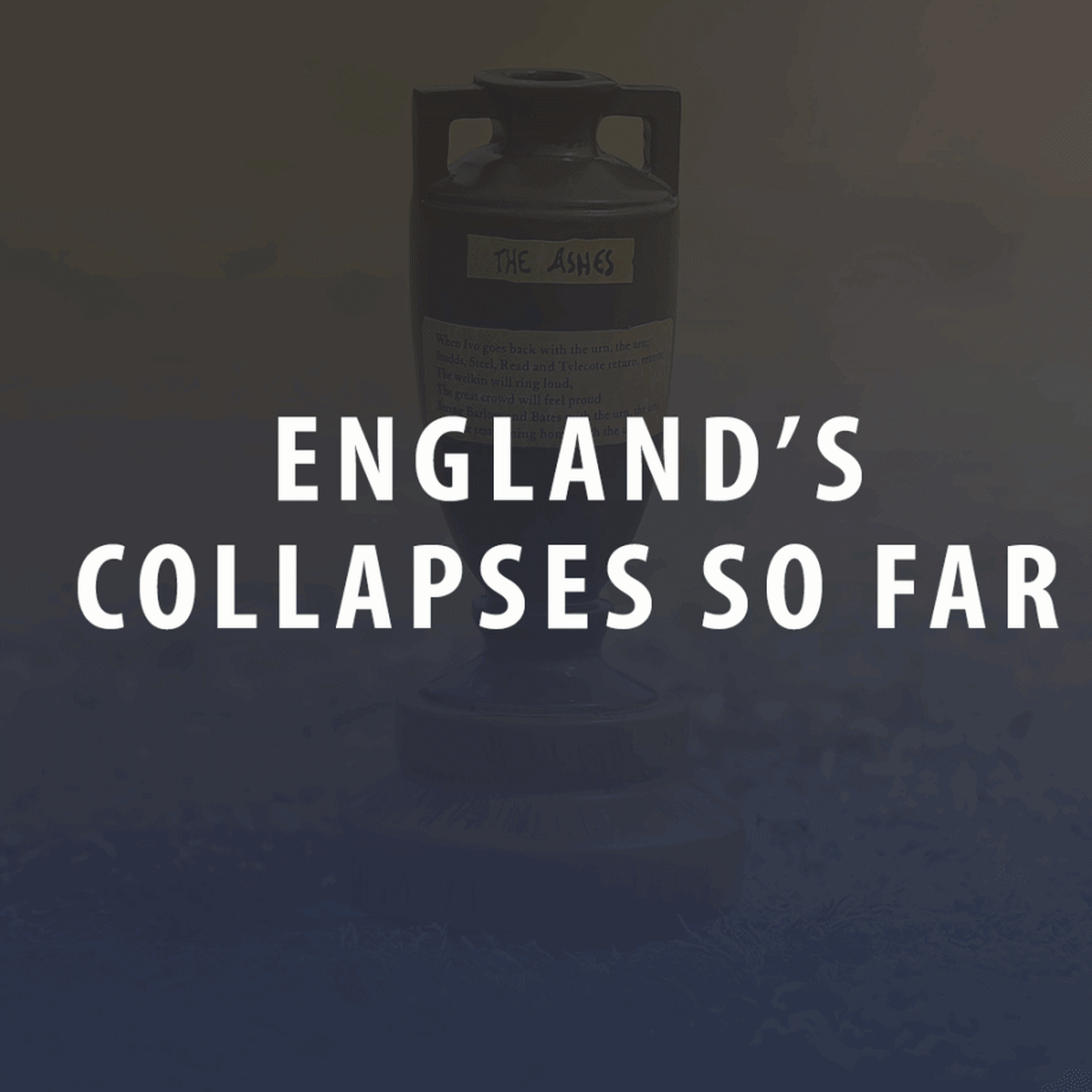 In 11 innings on tour so far, England have suffered a batting collapse in seven of them