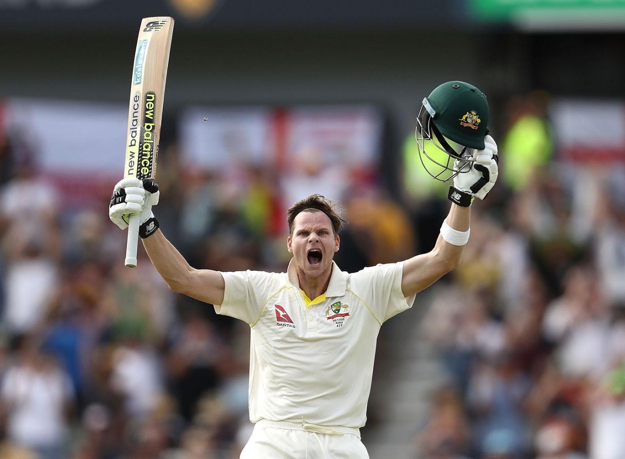 Steven Smith brought up his second double-century in the Ashes, Australia v England, 3rd Test, Perth, 3rd day, December 16, 2017
