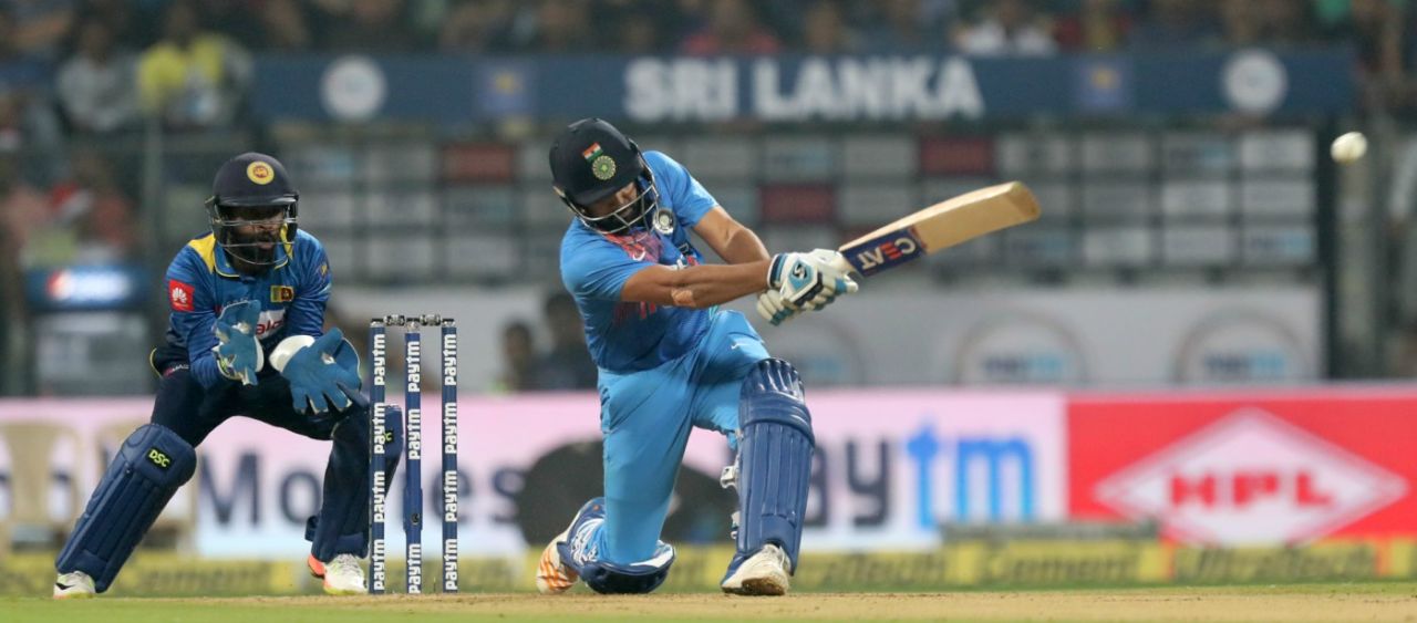 Rohit Sharma's imperious slog sweep, India v Sri Lanka, 3rd T20I, Mumbai, December 24, 2017