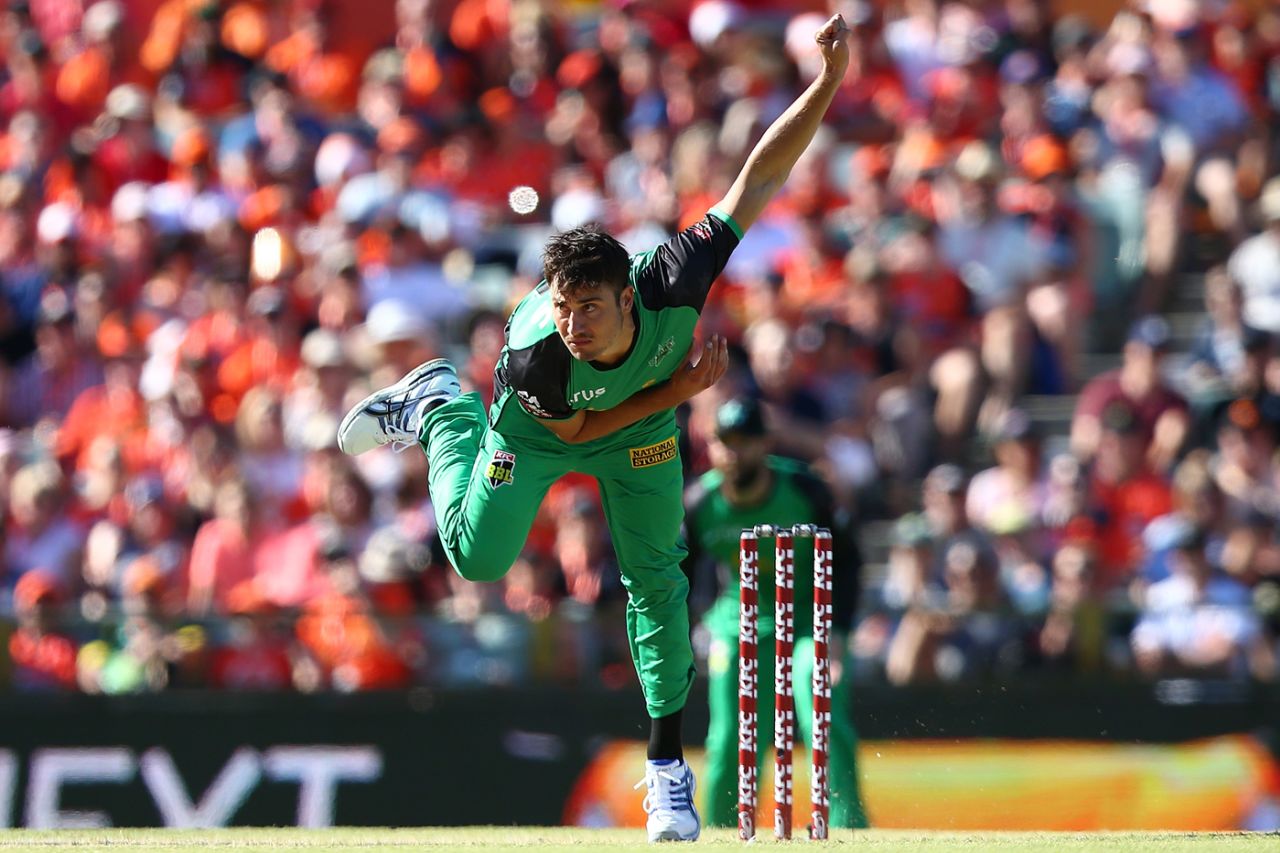 Marcus Stoinis removed David Willey cheaply, Perth Scorchers v Melbourne Stars, BBL 2017-18, Perth, December 26, 2017
