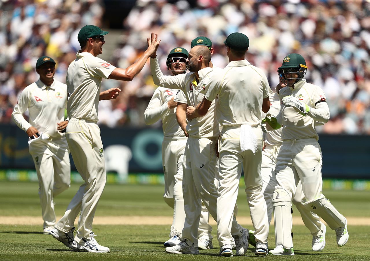 Nathan Lyon took a sharp return catch to dismiss Mark Stoneman, Australia v England, 4th Test, 2nd day, Melbourne, December 27, 2017