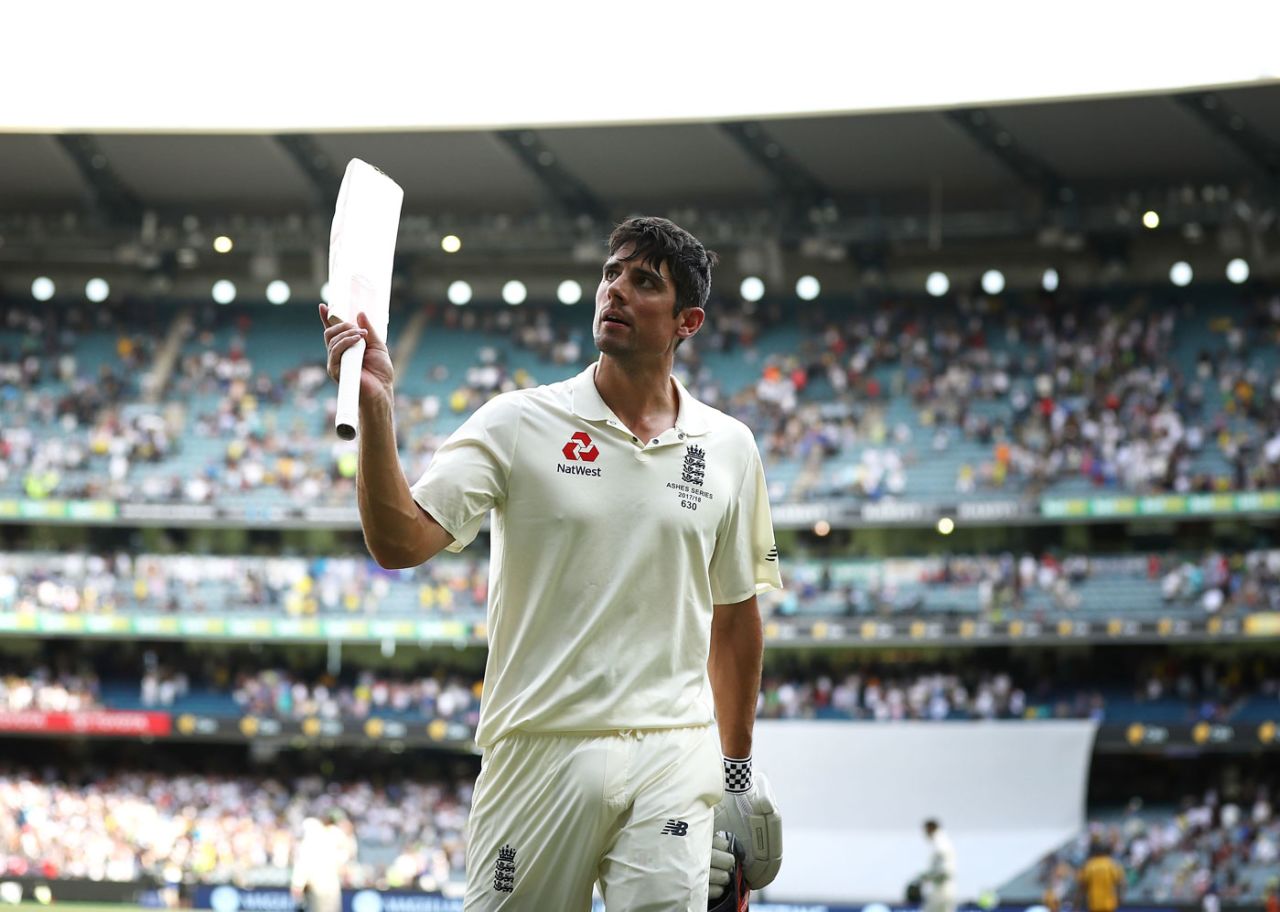 Alastair Cook brought up his 32nd Test century, Australia v England, 4th Test, 2nd day, Melbourne, December 27, 2017