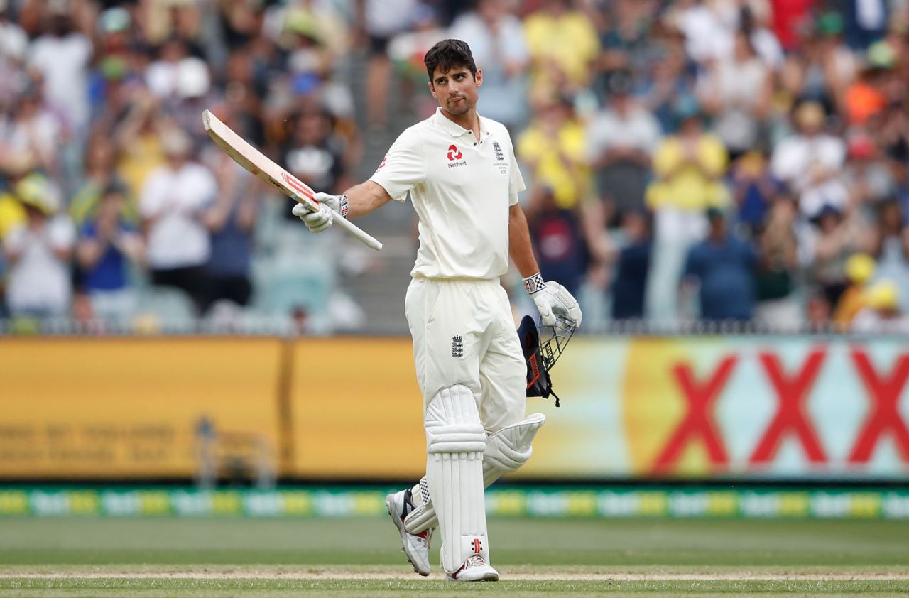 Alastair Cook brought up his fifth Test double century, Australia v England, 4th Ashes Test, Melbourne, 3rd day, December 28, 2017