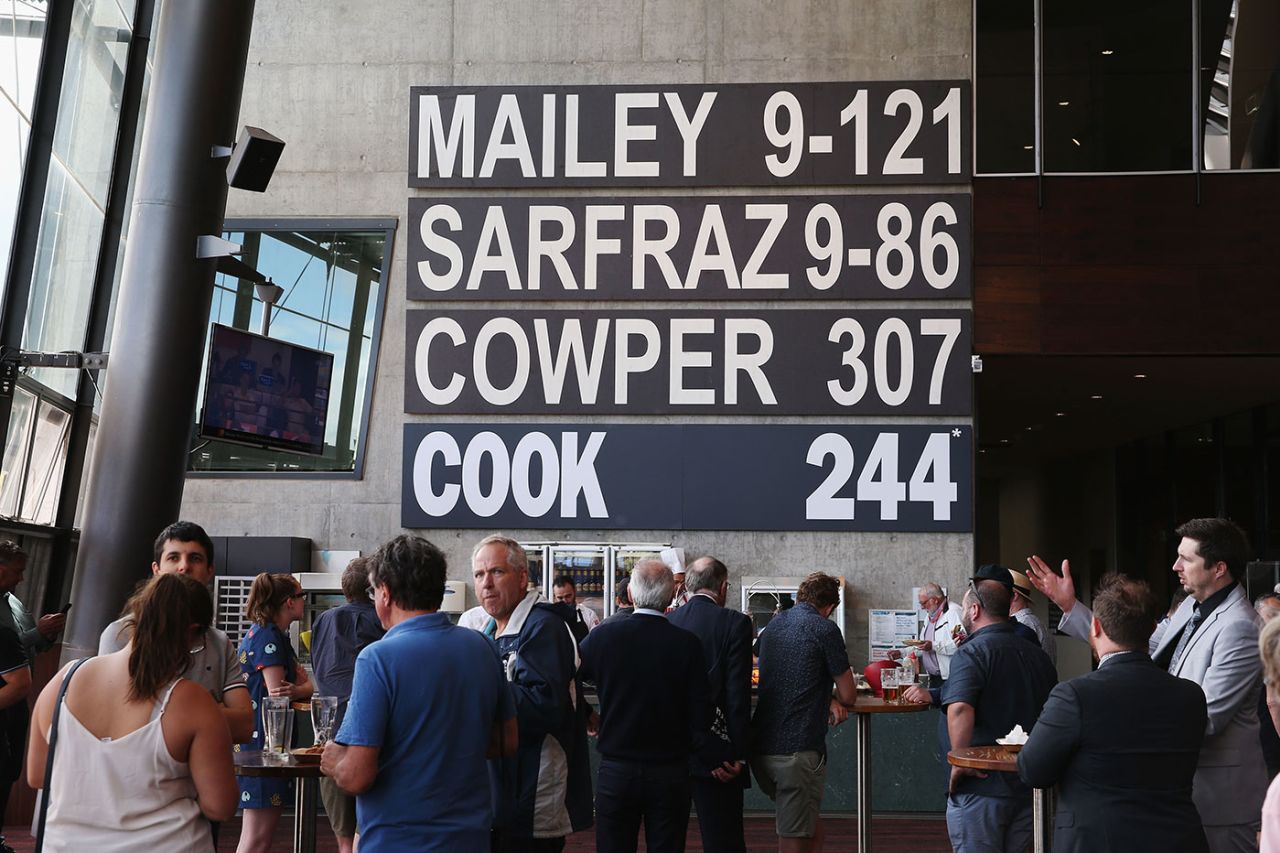 History updated: Alastair Cook's 244, the highest score by a visiting batsman, reflected at the MCG, Australia v England, 4th Test, Melbourne, 5th day, December 30, 2017
