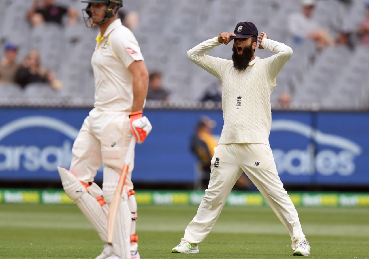 Moeen Ali sums up how everyone feels about the MCG surface, Australia v England, 4th Test, Melbourne, 5th day, December 30, 2017