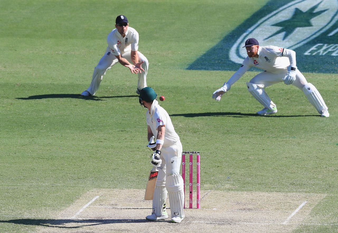 Steven Smith edged between the keeper and first slip, Australia v England, 5th Ashes Test, Sydney, 2nd day, January 5, 2018