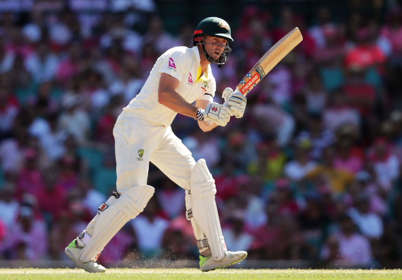 Shaun Marsh finished the day unbeaten on 98, Australia v England, 5th Test, Sydney, 3rd day, January 6, 2017