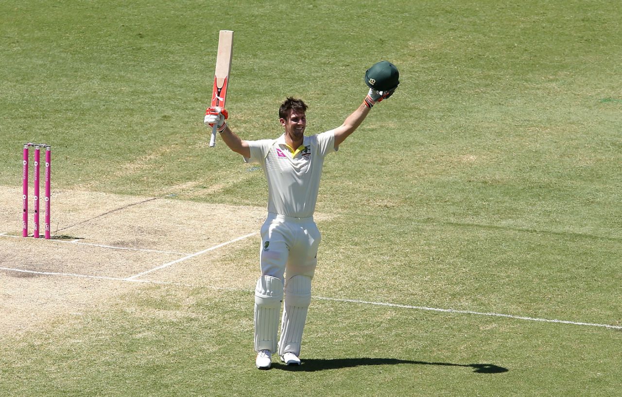 Mitchell Marsh made his second Test century, Australia v England, 5th Test, Sydney, 4th day, January 7, 2018