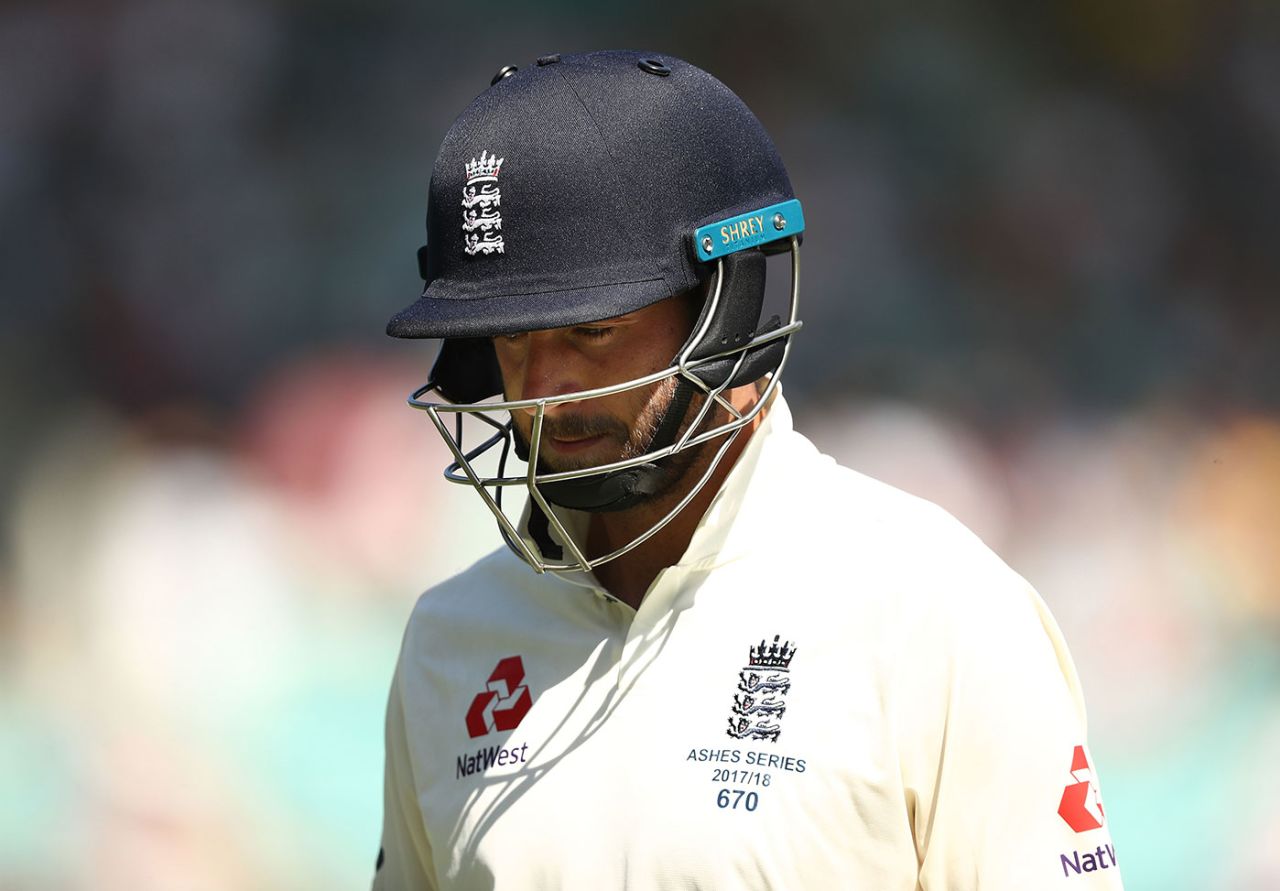 James Vince ended a disappointing series with another nick behind, Australia v England, 5th Test, Sydney, 4th day, January 7, 2018