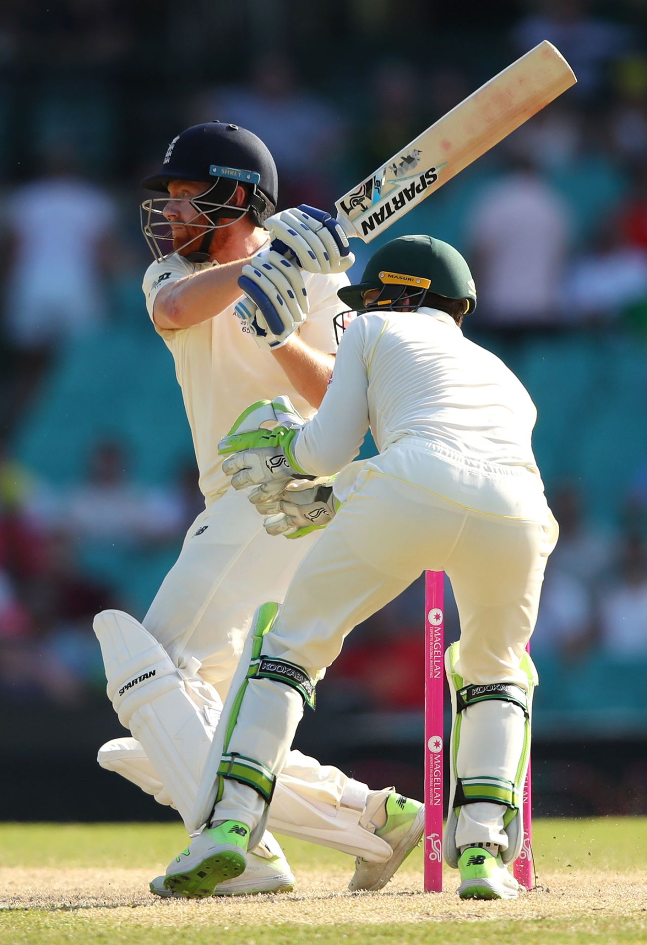 Jonny Bairstow provided some resistance late in the day, Australia v England, 5th Test, Sydney, 4th day, January 7, 2018