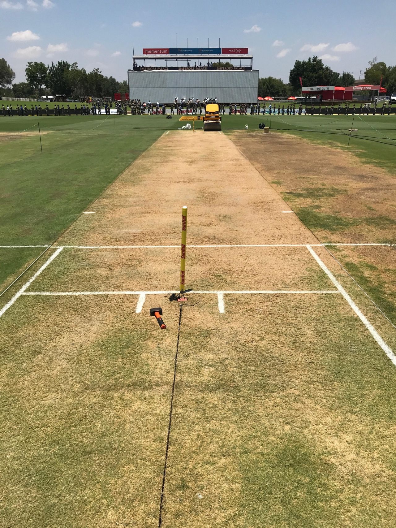 The SuperSport Park strip ahead of the second Test between South Africa and India, Centurion, January 12, 2018