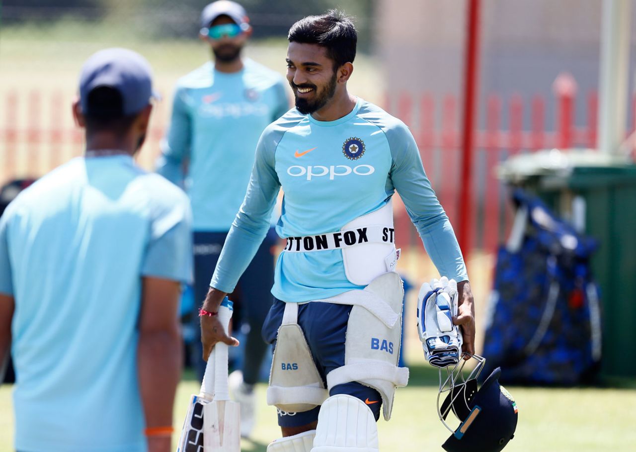 KL Rahul at a practice session, South Africa v India, Centurion, January 12, 2018