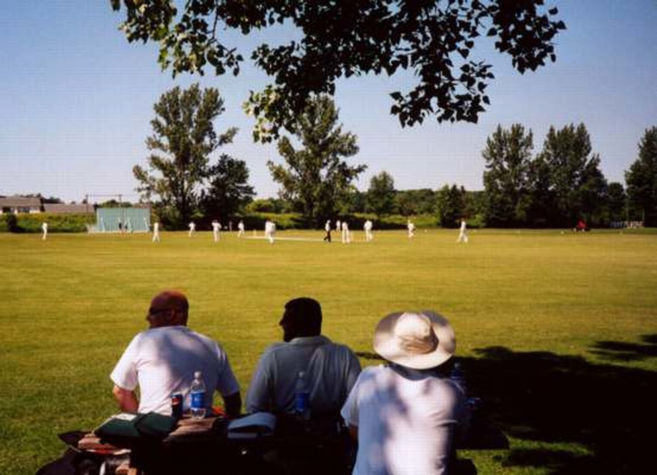 Maple Leaf CC (King City), June 2001 - warm up match for ICC Trophy, Canada bat against Ireland