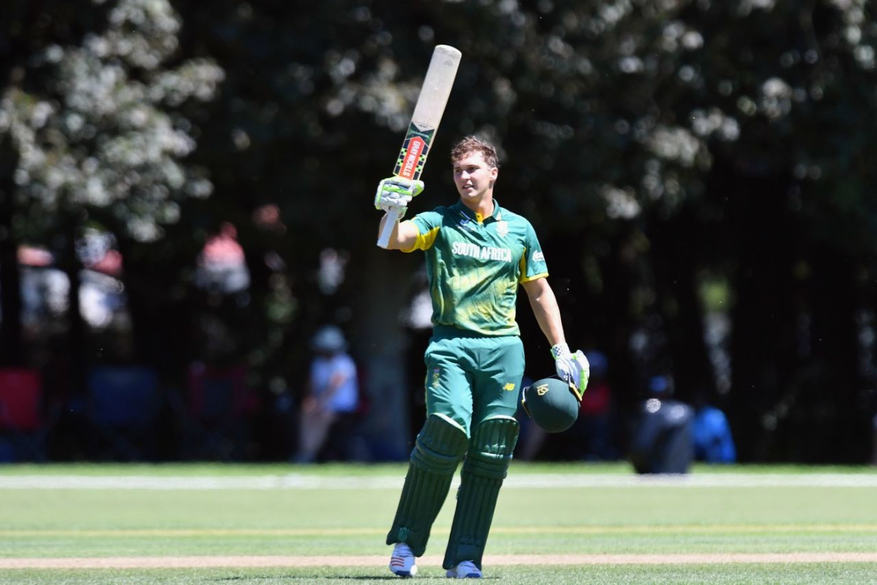 Raynard van Tonder smashed 14 fours and five sixes in his 143, South Africa v Kenya, U-19 World Cup, Lincoln, January 14, 2018