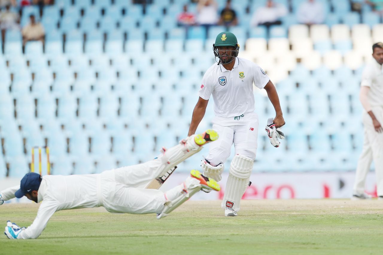 Vernon Philander complete a tight run, South Africa v India, 2nd Test, Centurion, 4th day, January 16, 2018